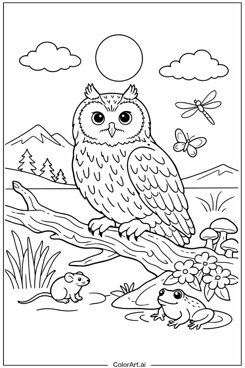 Short eared owl Owl Design
