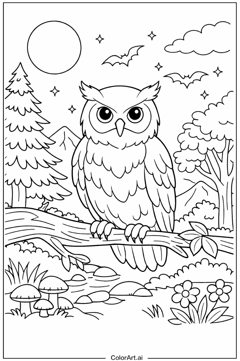 Owl with White owl Theme