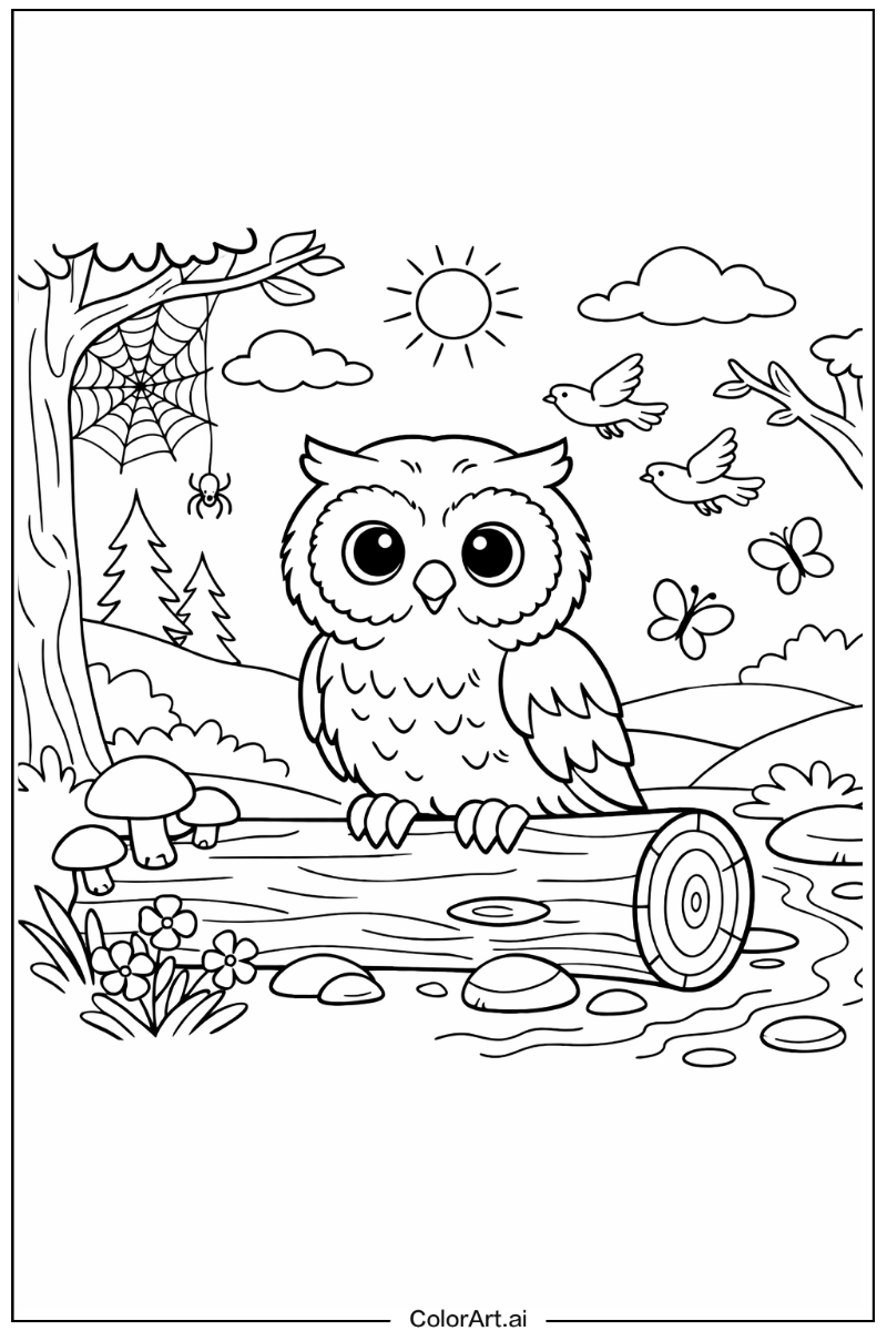 Young owl Owl Design