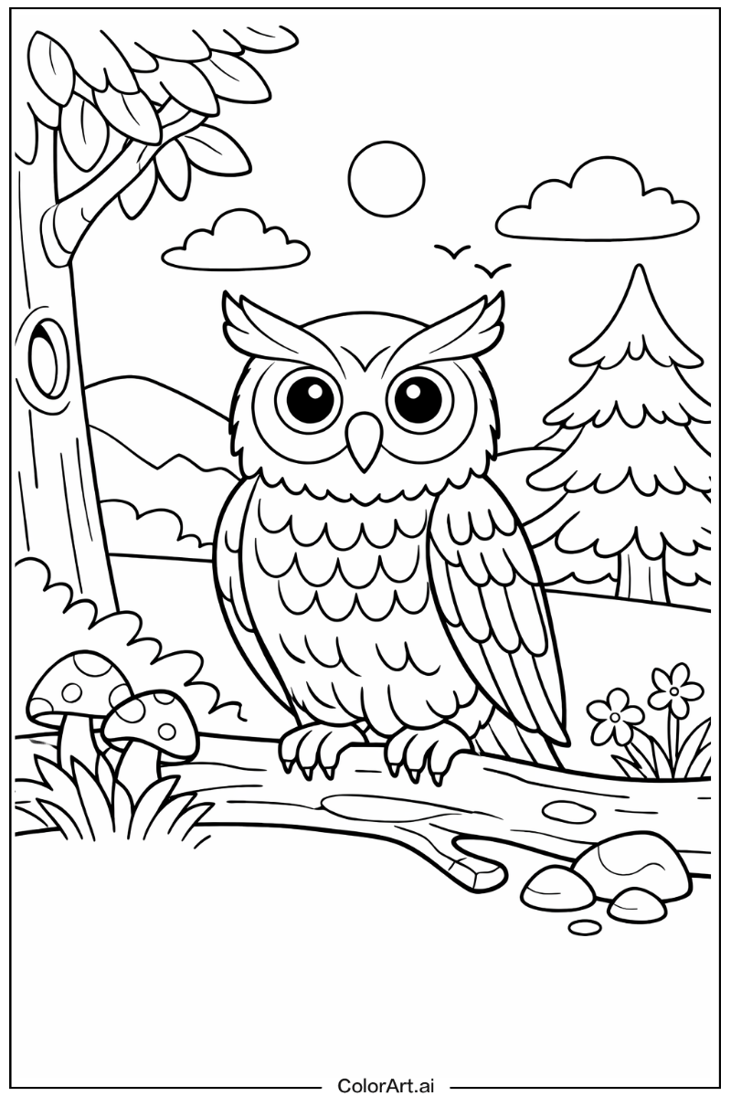 Standing owl Owl Design