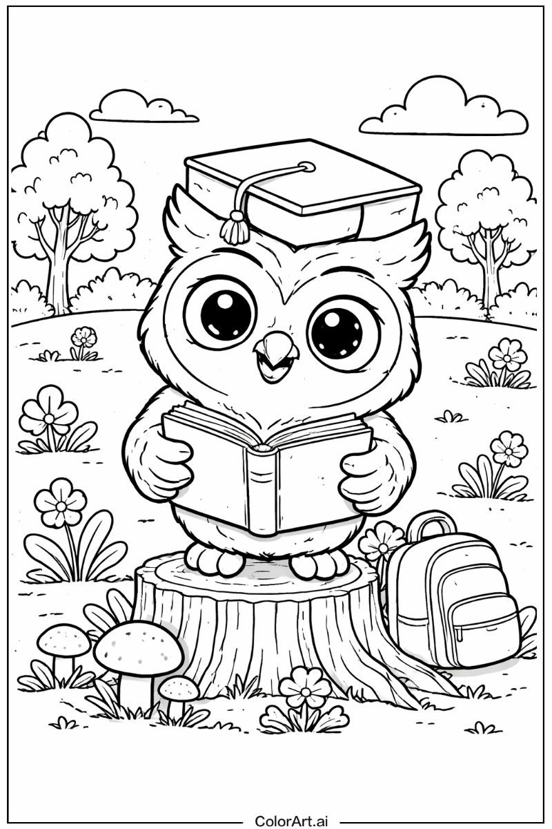 Owl with Owl mascot Theme