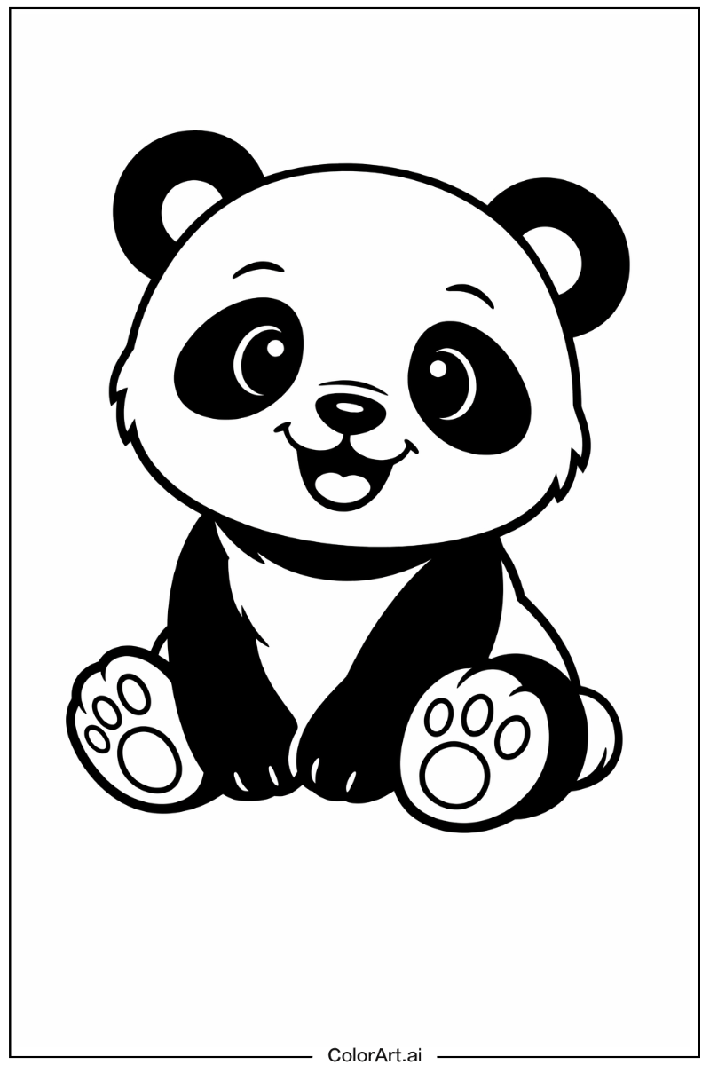 Smiling panda 2