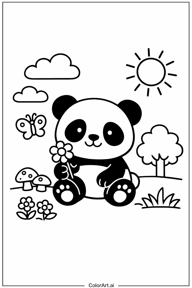 panda Playing Outside 1