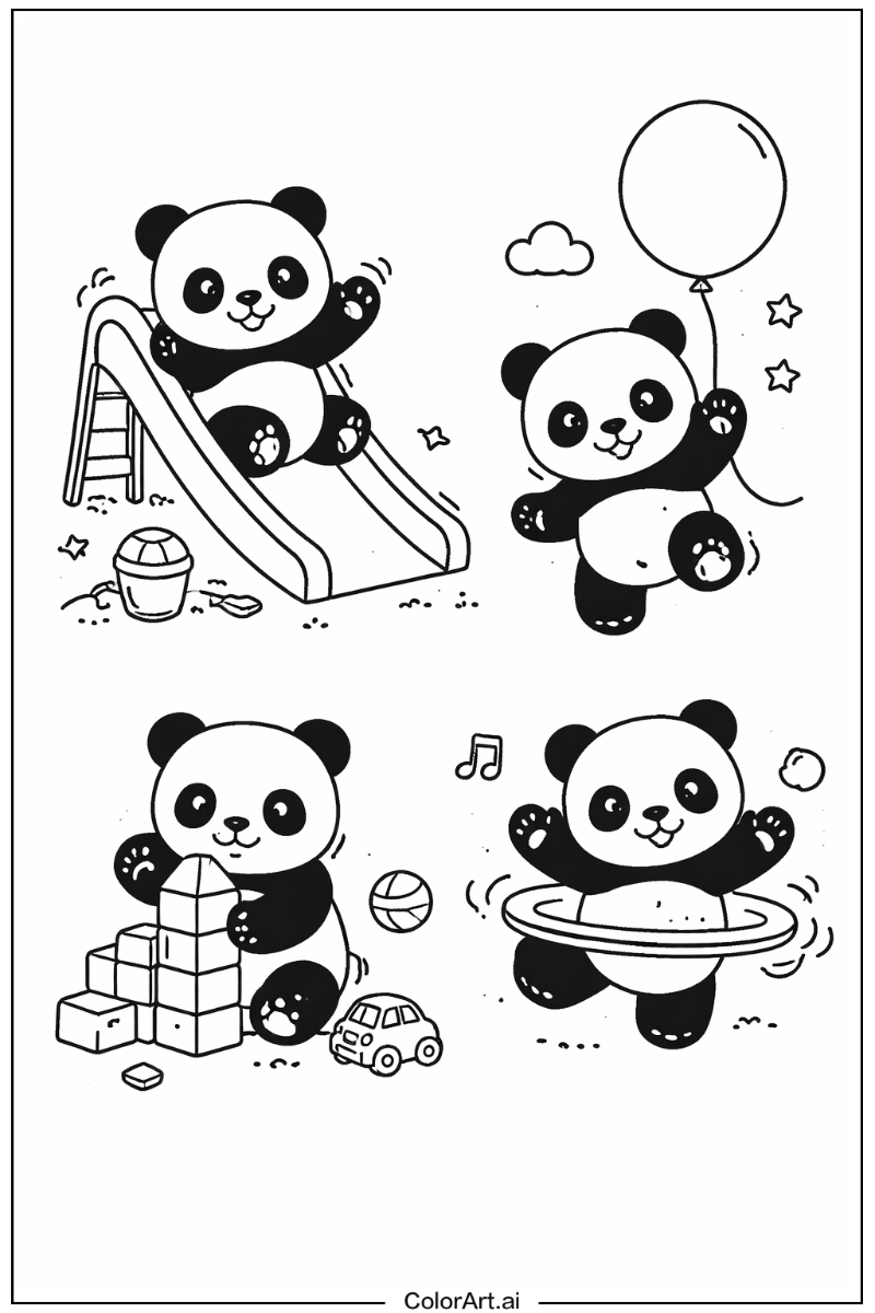 panda Having Fun 4
