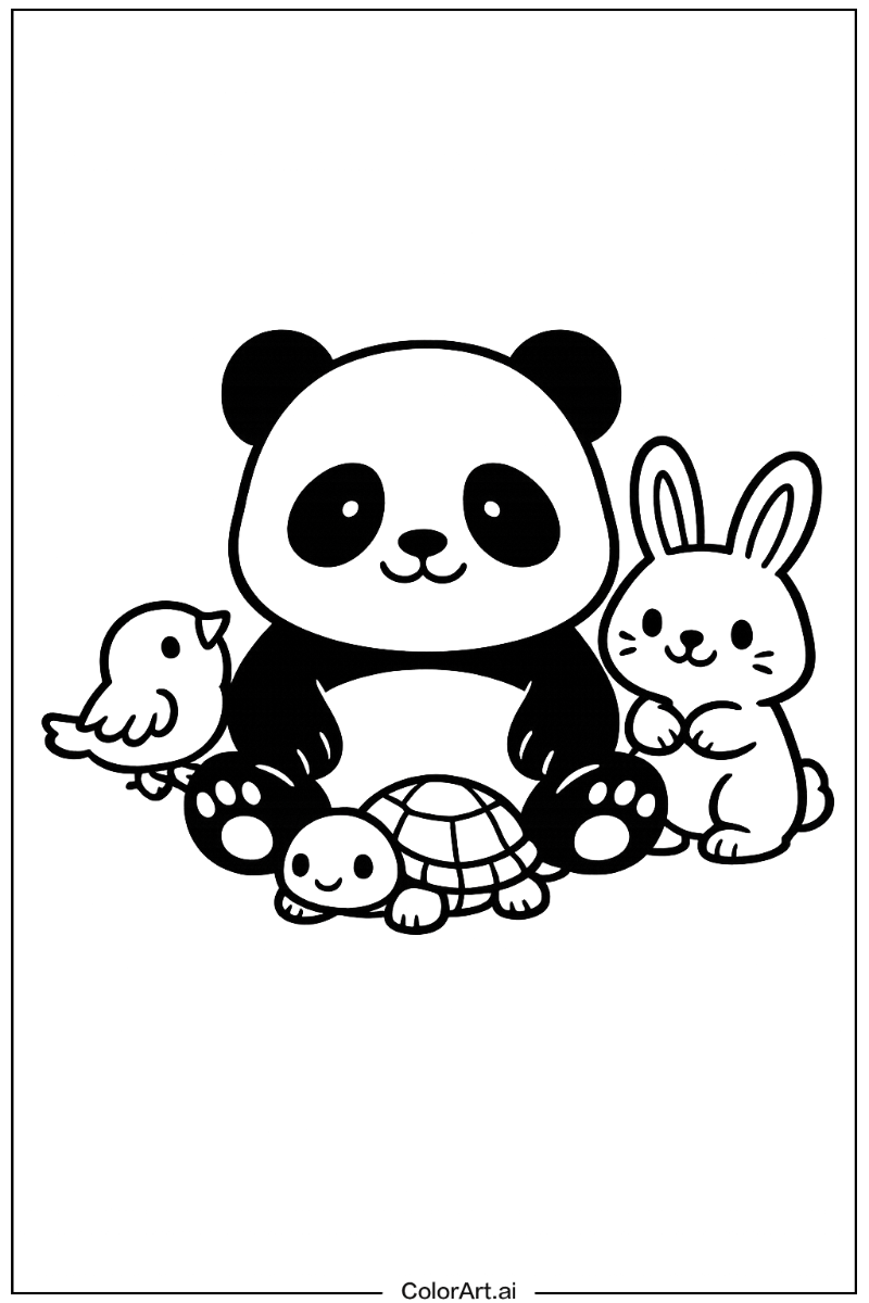panda with Friends 1