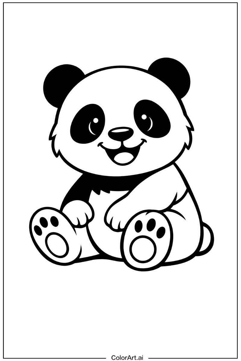 Smiling panda 6