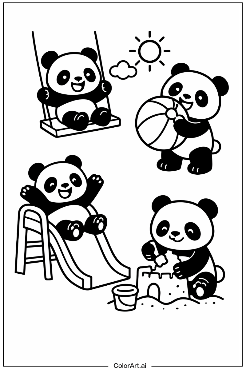 panda Having Fun 6