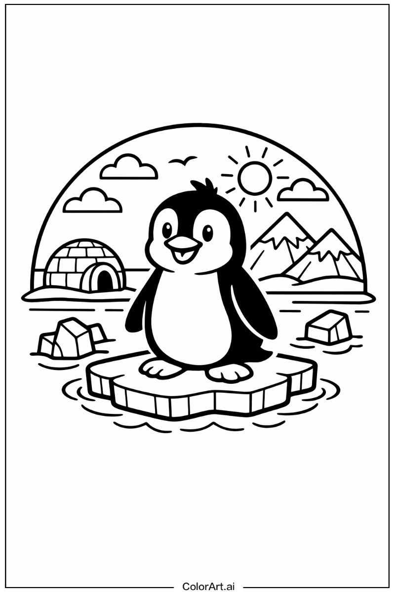 Penguin logo Penguin Scene