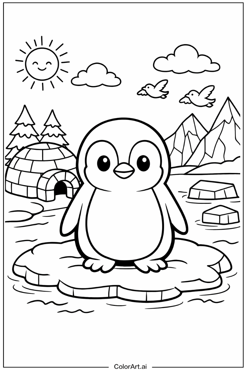 Brand penguin icon Penguin Design