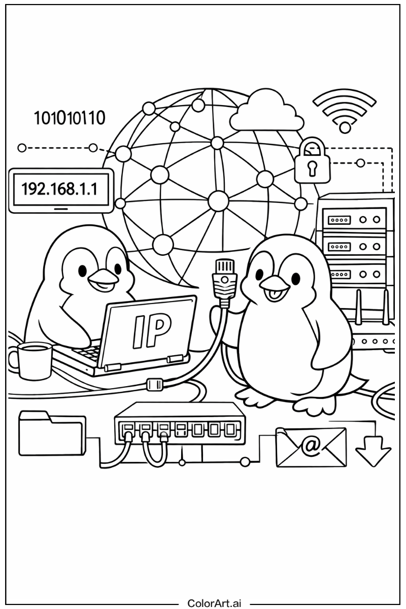 Network ip penguin Penguin Design