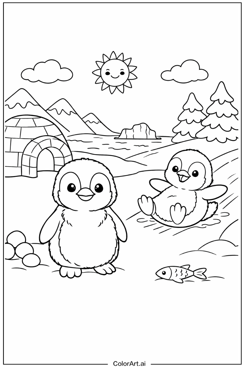 Young penguin Penguin Design 2