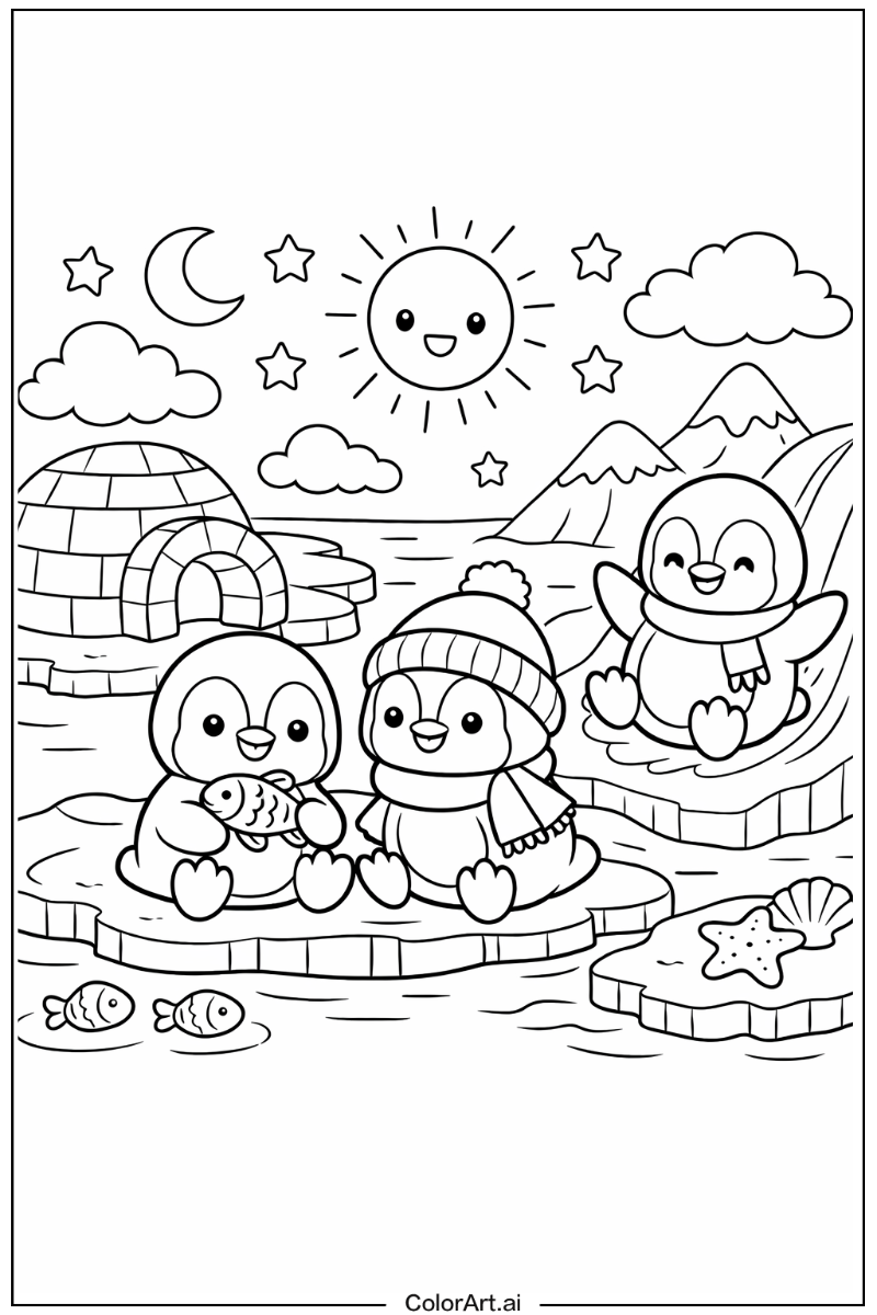 Penguin with Cute penguin Theme 2