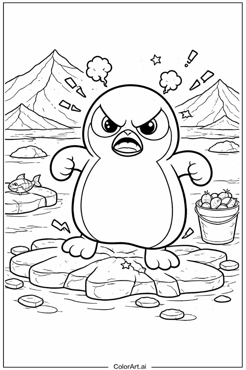 Angry penguin Penguin Design 2