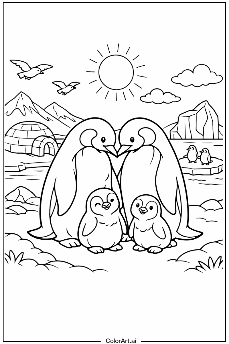 Penguin family Penguin Design 2