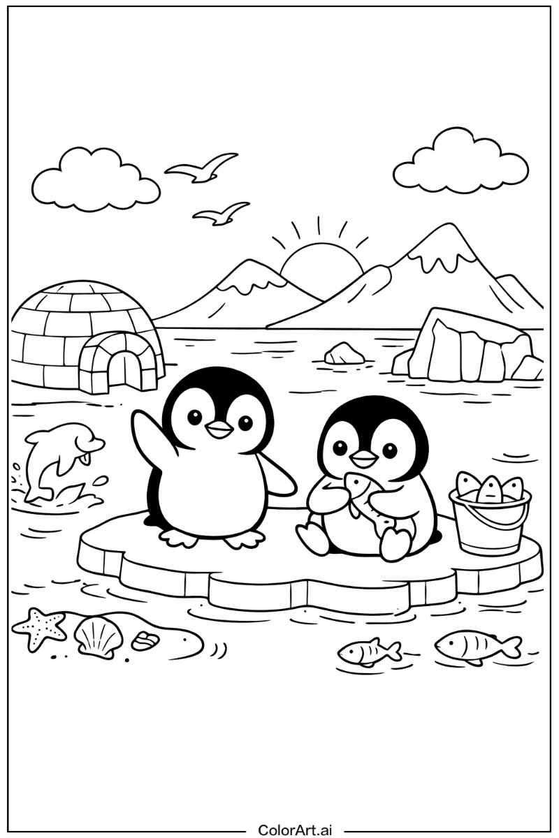 Little penguin Penguin Scene