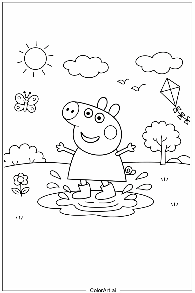 Peppa pig Playing Outside 2