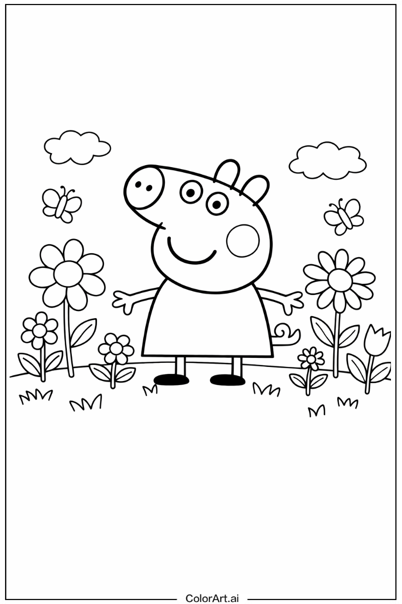 Peppa pig in a Garden 3
