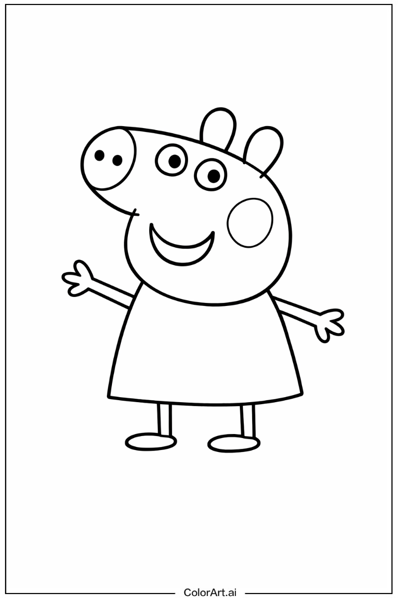 Happy Peppa pig Portrait