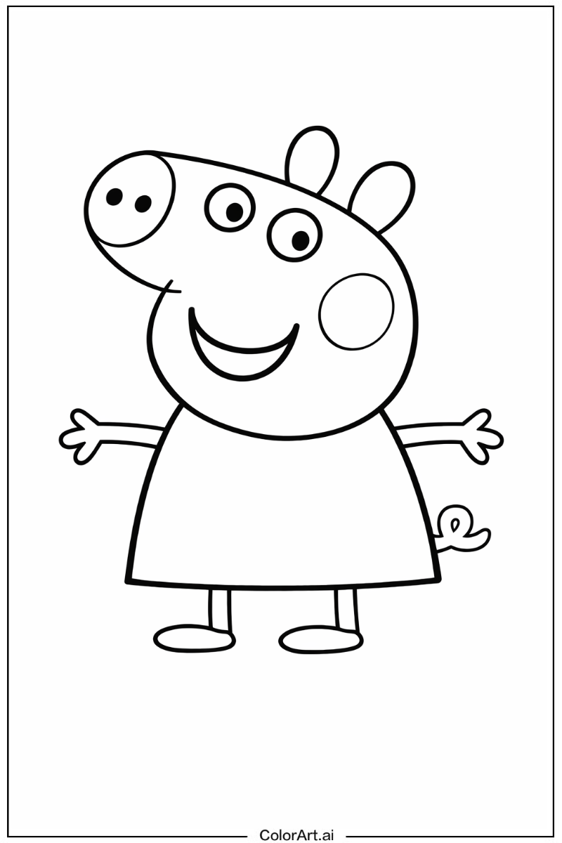 Happy Peppa pig Portrait 3