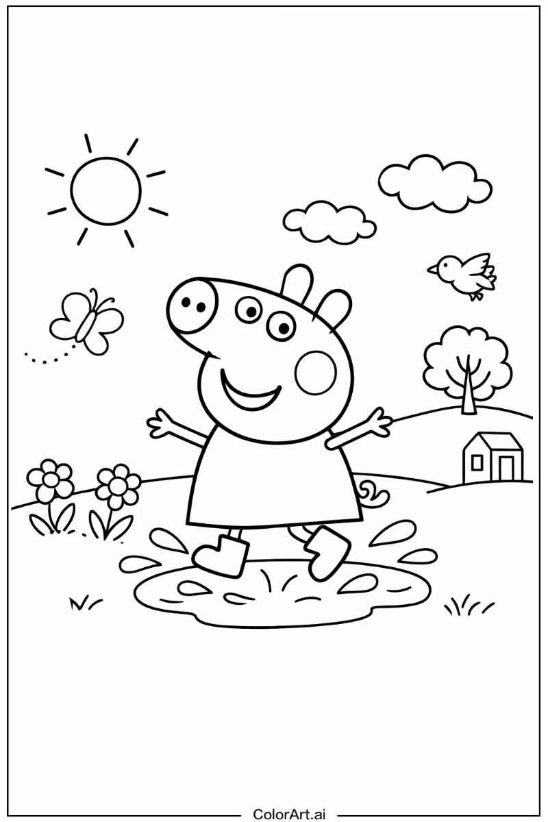 Peppa pig Playing Outside 3