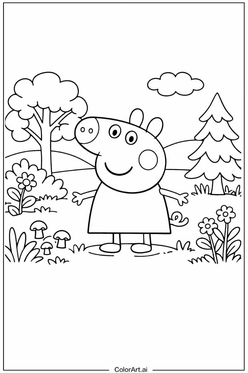 Peppa pig in Nature 3