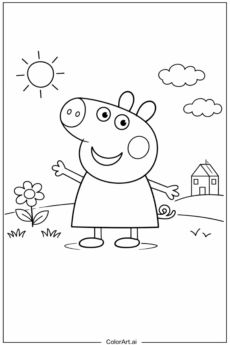 Smiling Peppa pig 3