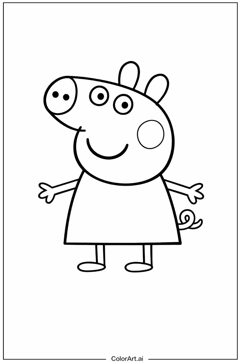 Happy Peppa pig Portrait 4