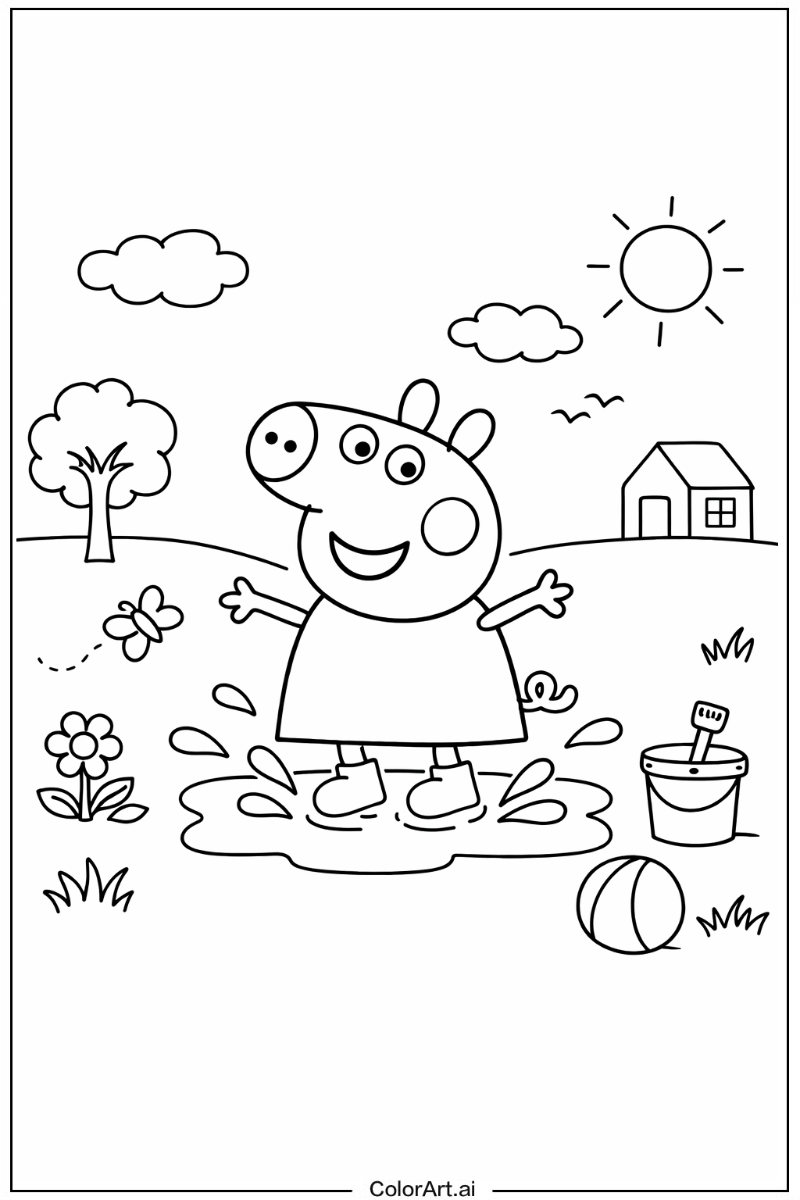 Peppa pig Playing Outside 4