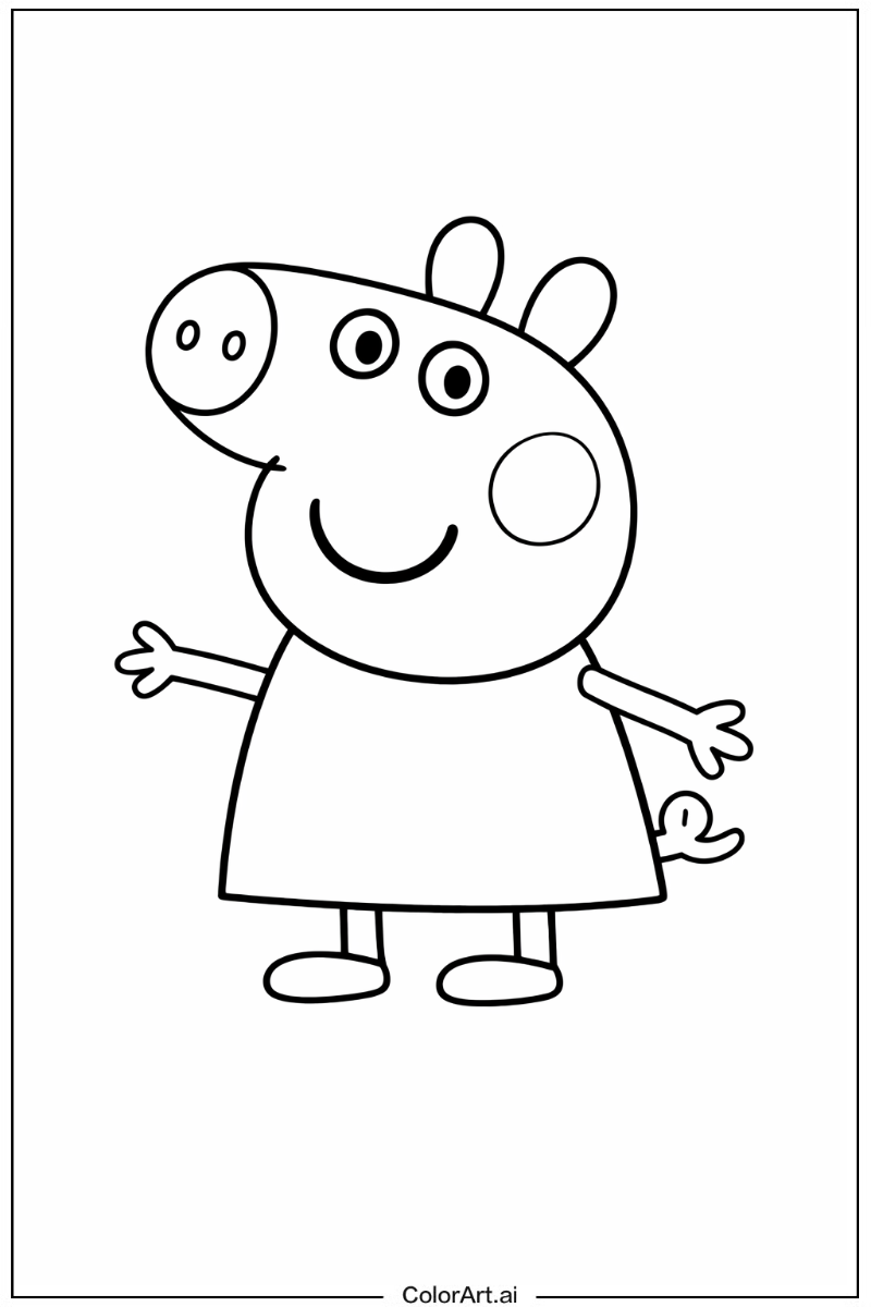 Happy Peppa pig Portrait 6