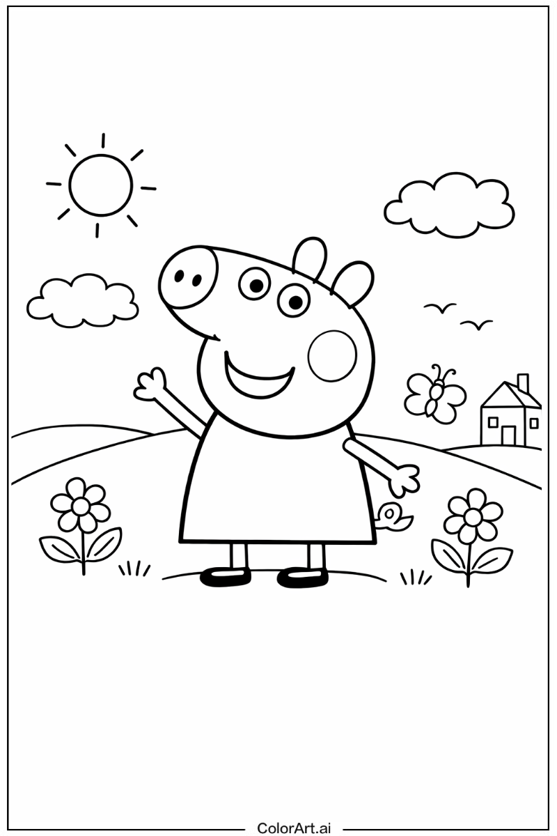 Smiling Peppa pig 6