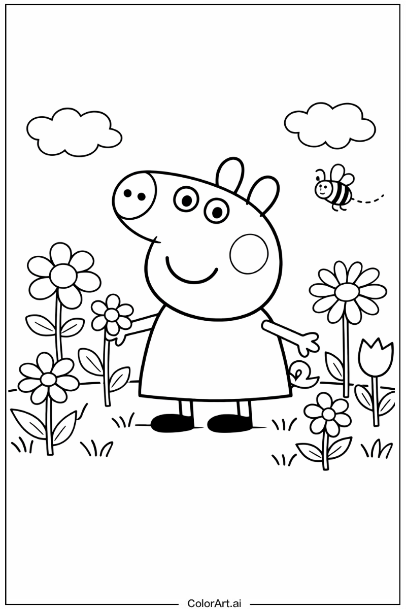 Peppa pig in a Garden 7