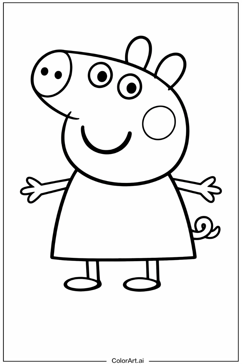 Happy Peppa pig Portrait 7