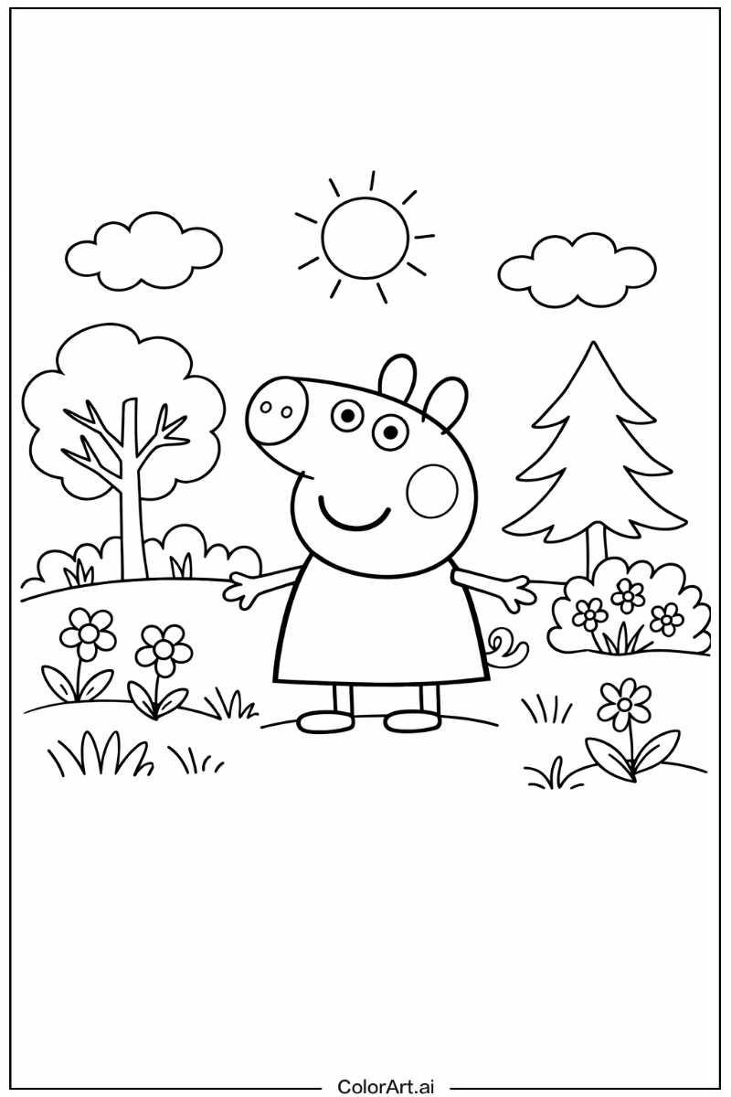 Peppa pig in Nature 7