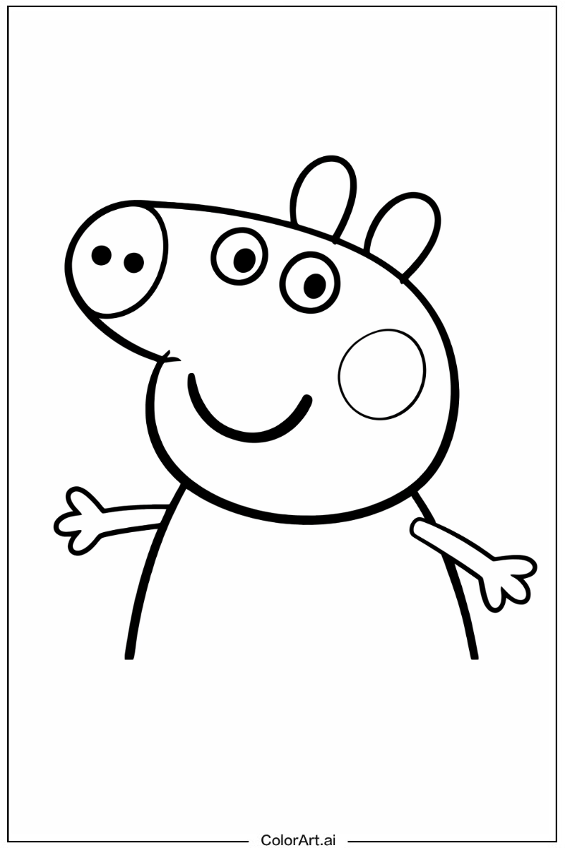 Happy Peppa pig Portrait 8
