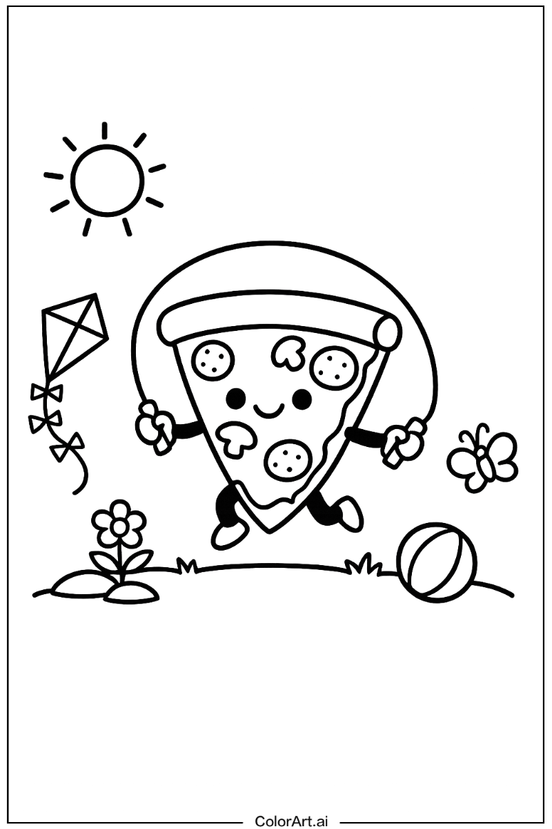 pizza Playing Outside 2