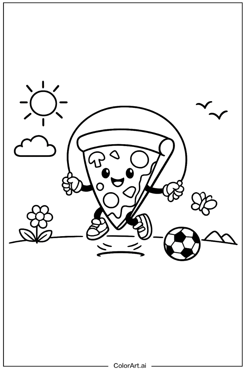 pizza Playing Outside 4