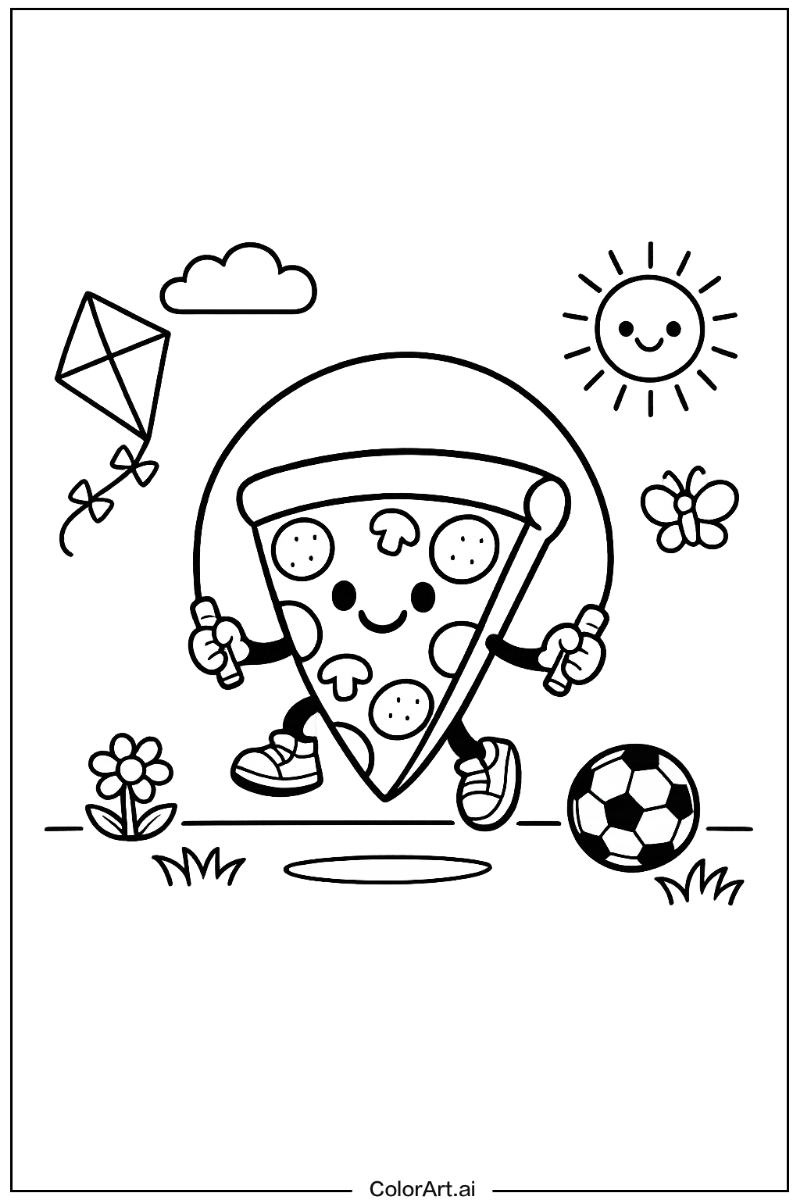 pizza Playing Outside 5