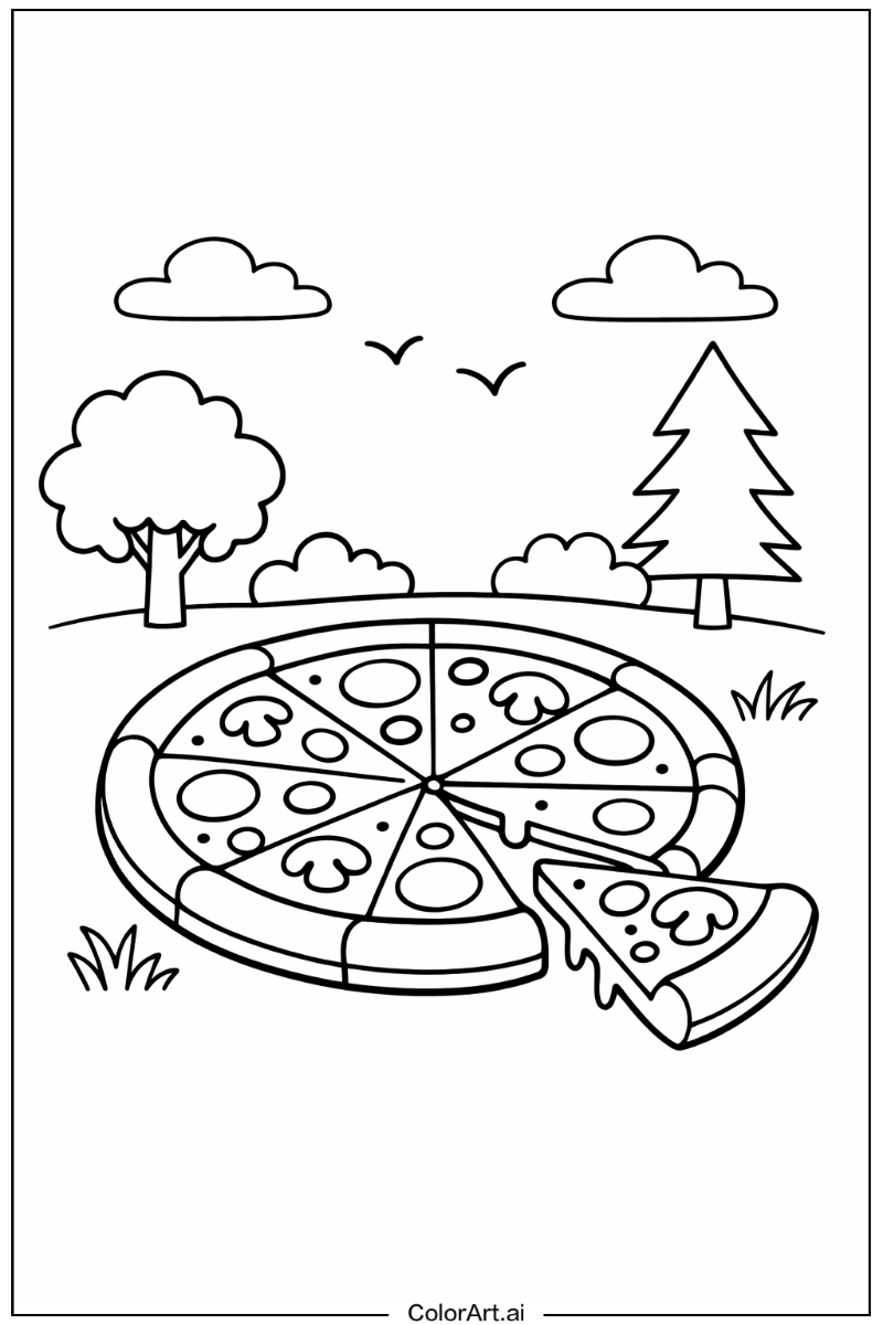 pizza in Nature 5