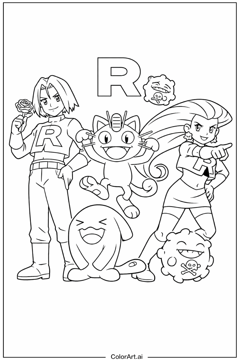 Team rocket Pokemon Scene