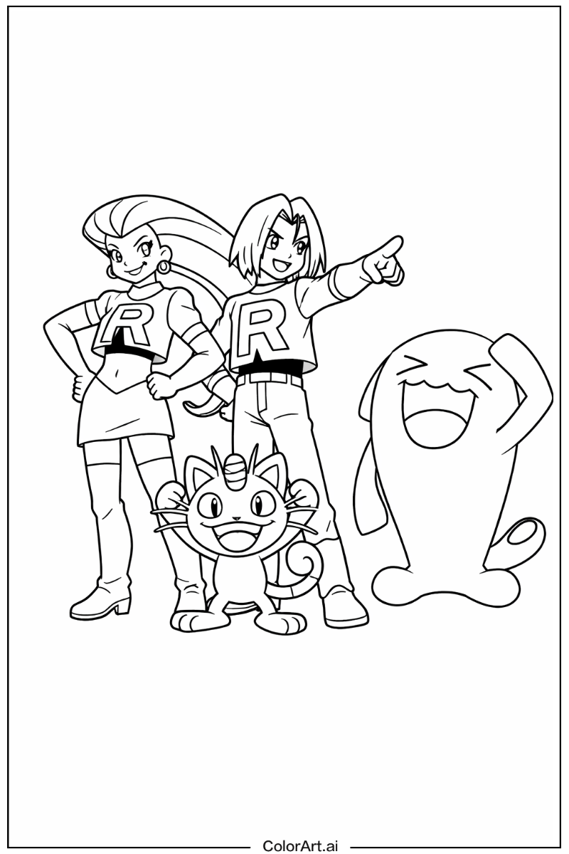 Team rocket Pokemon Scene