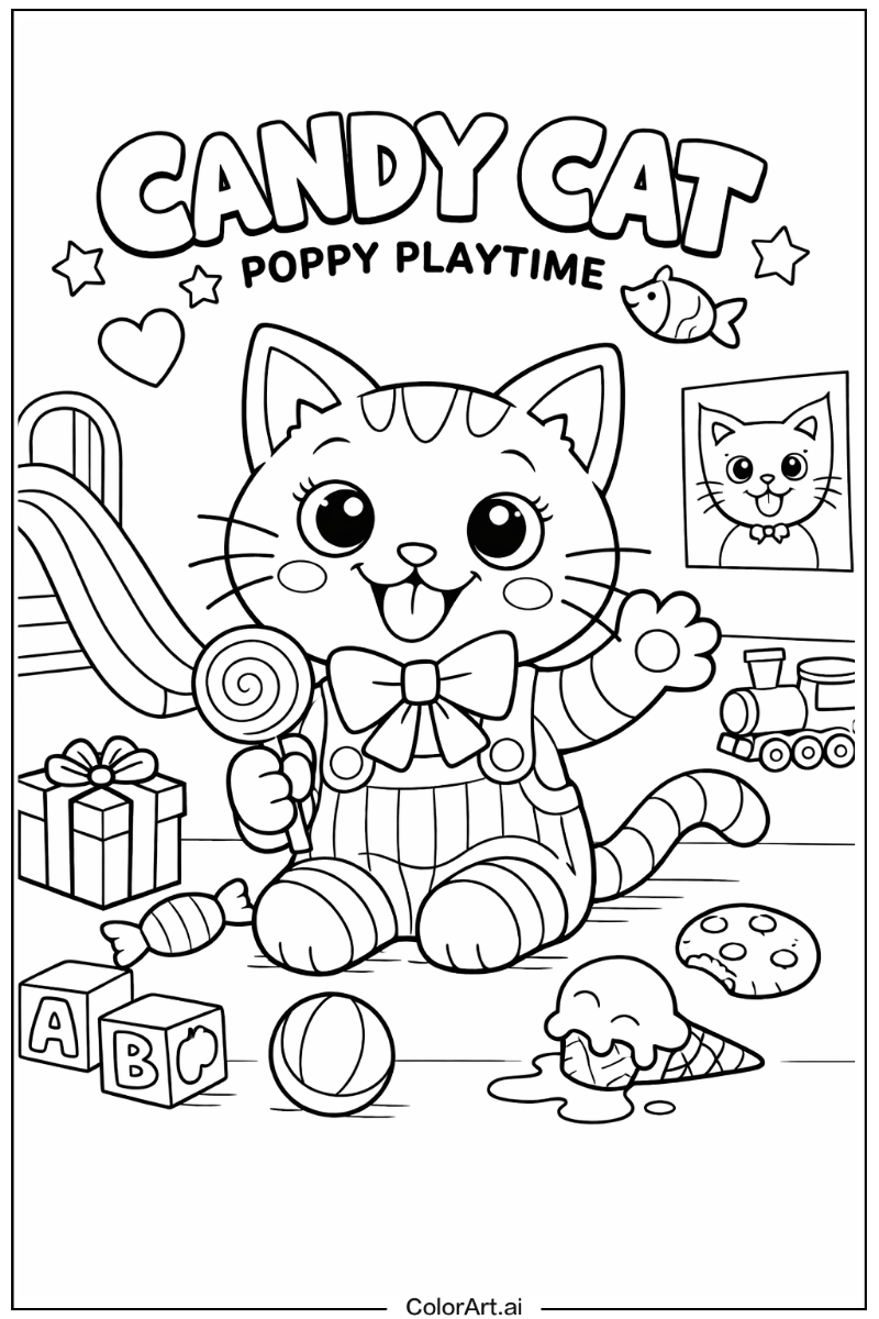 Candy cat Poppy playtime Design