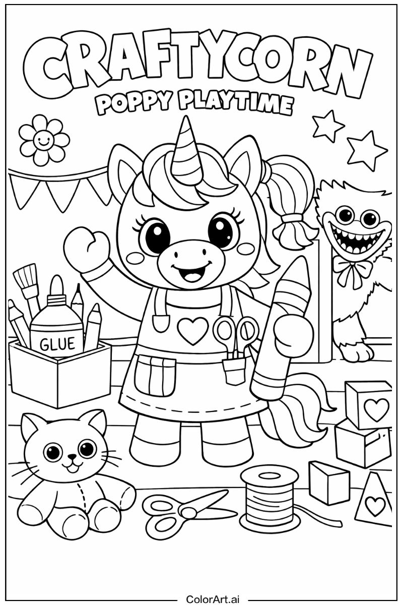 Poppy playtime with Craftycorn Theme