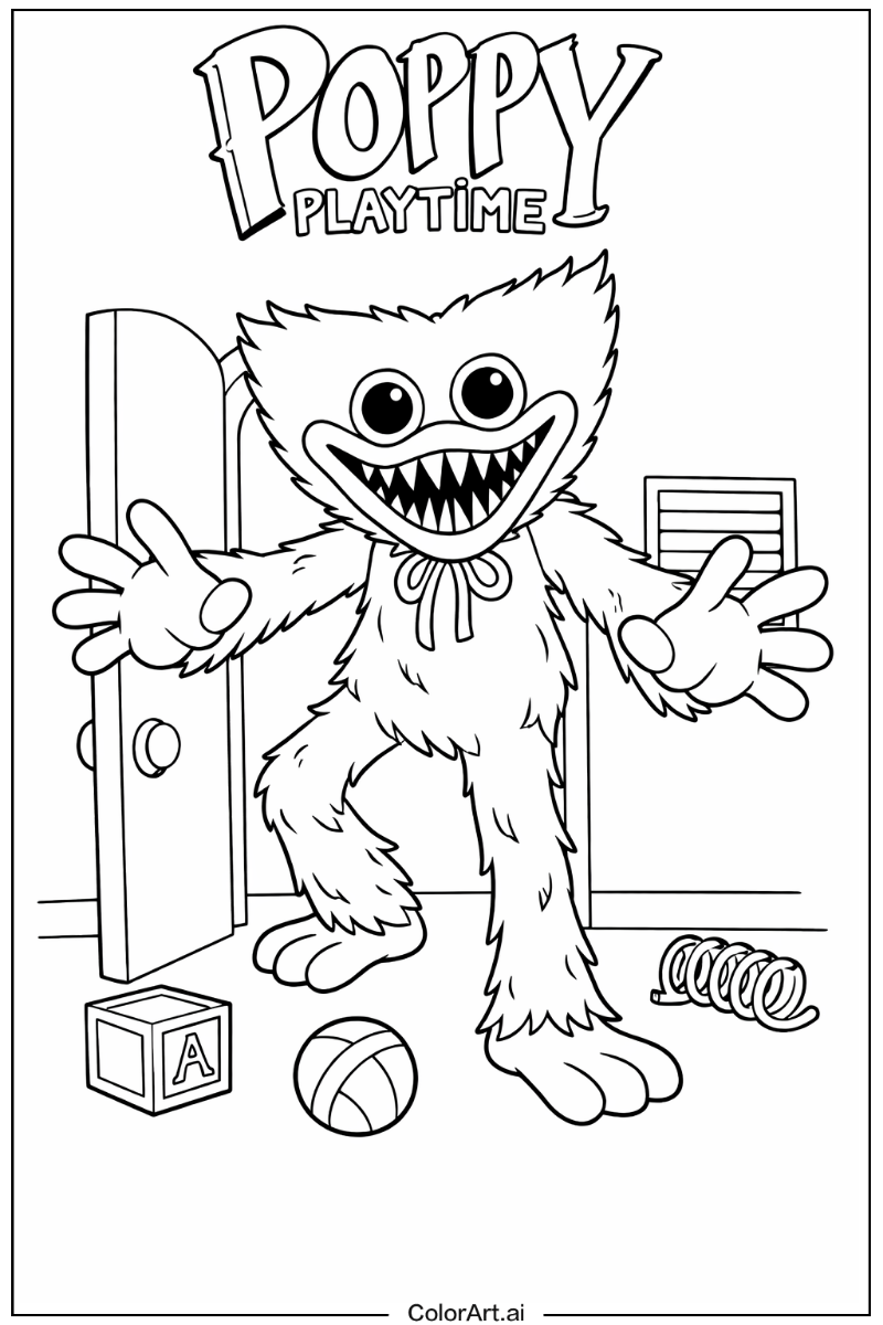 Remove background huggy wuggy Poppy playtime Scene 2