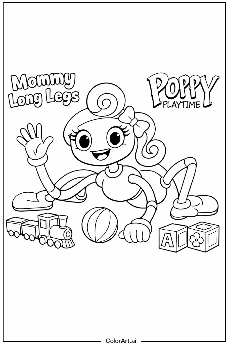 Remove background mommy long legs Poppy playtime Design 3