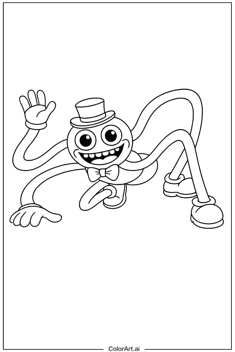 Remove background daddy long legs Poppy playtime Scene 3