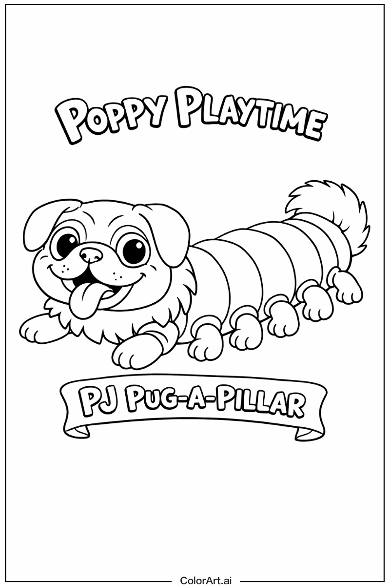 Poppy playtime with Remove background pj pug-a-pillar Theme