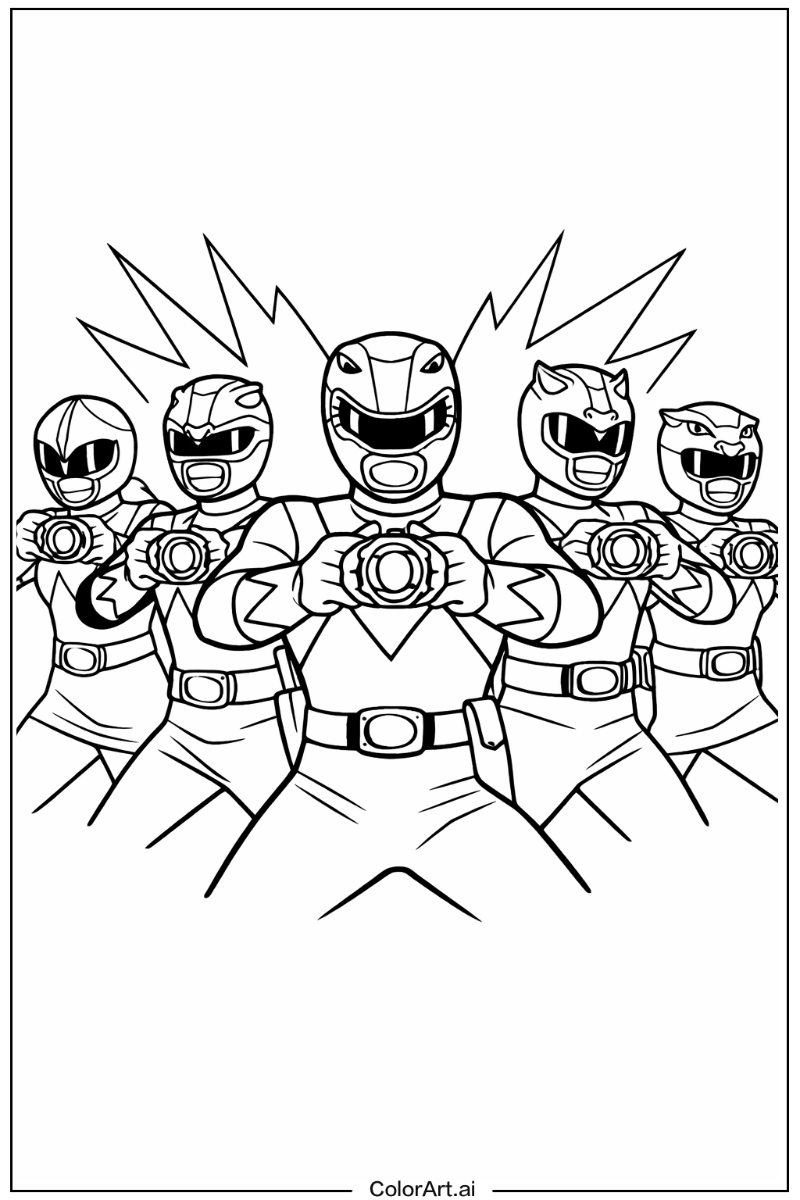 Power rangers morphing scene Power range Design