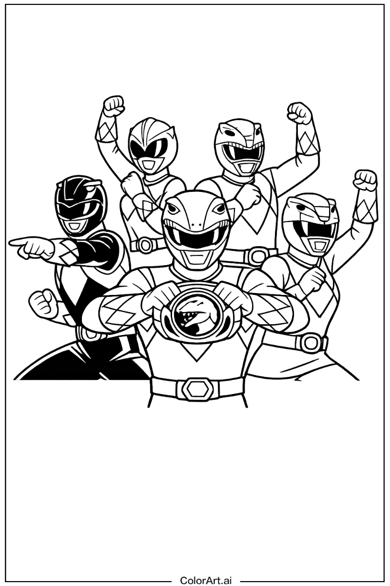 Power rangers transformation Power range Scene