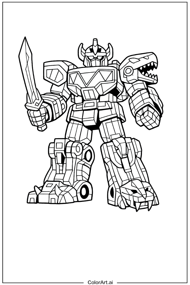 Power rangers megazord Power range Design