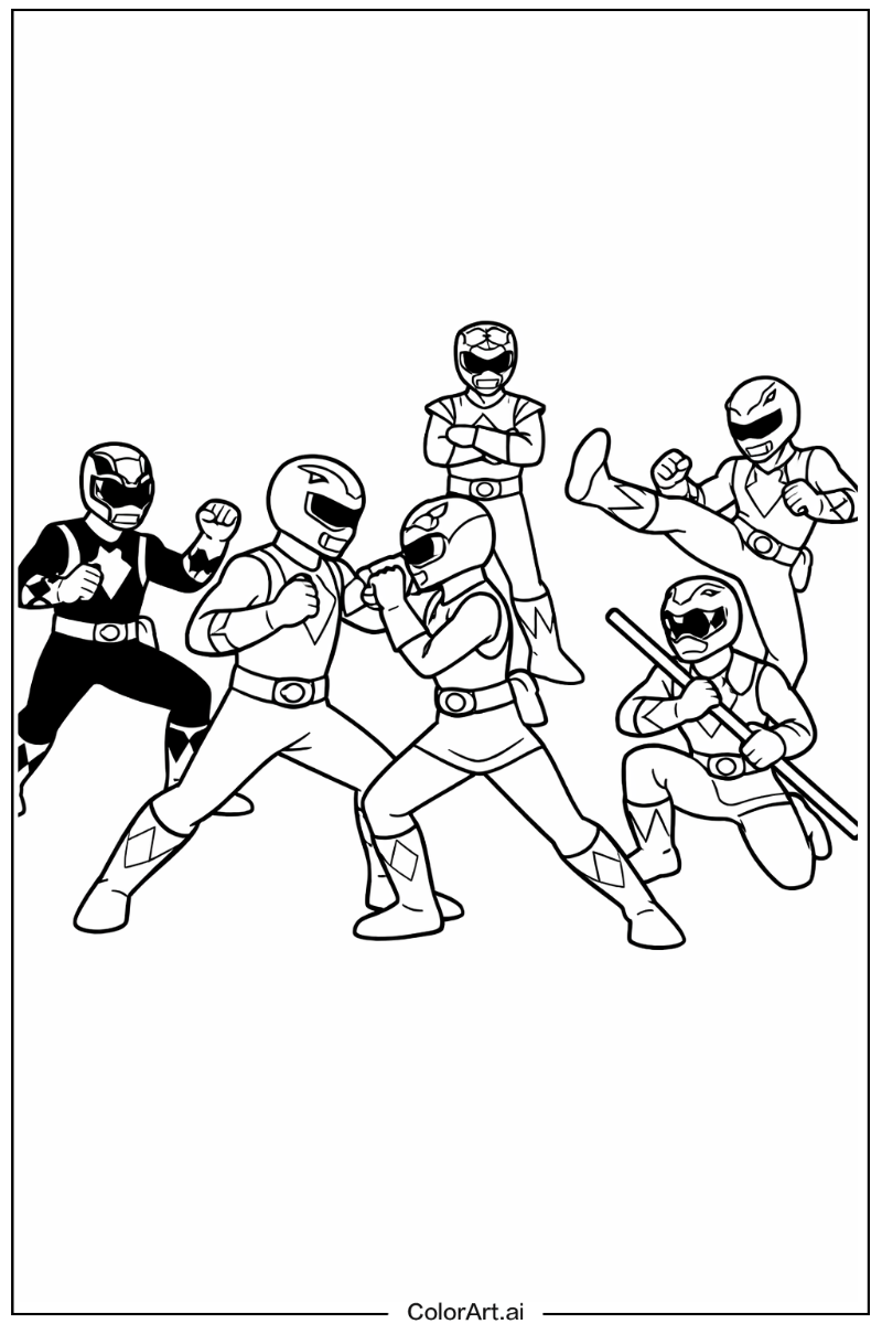 Power range with Power rangers training scene Theme